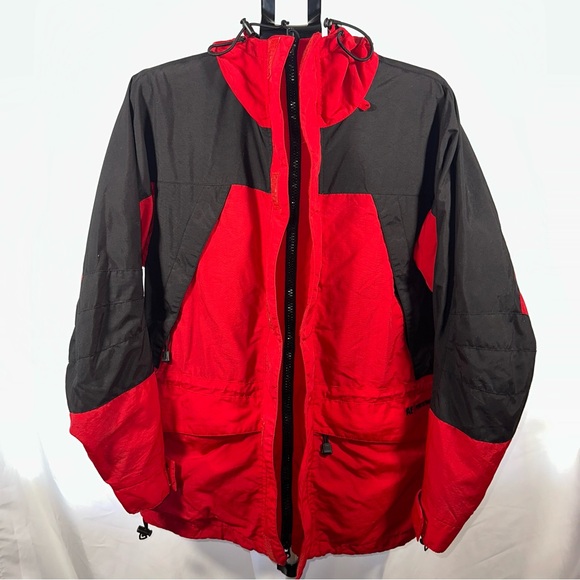 American Eagle Outfitters Black and Red Performance Rugged Winter Jacket XS - Picture 4 of 9